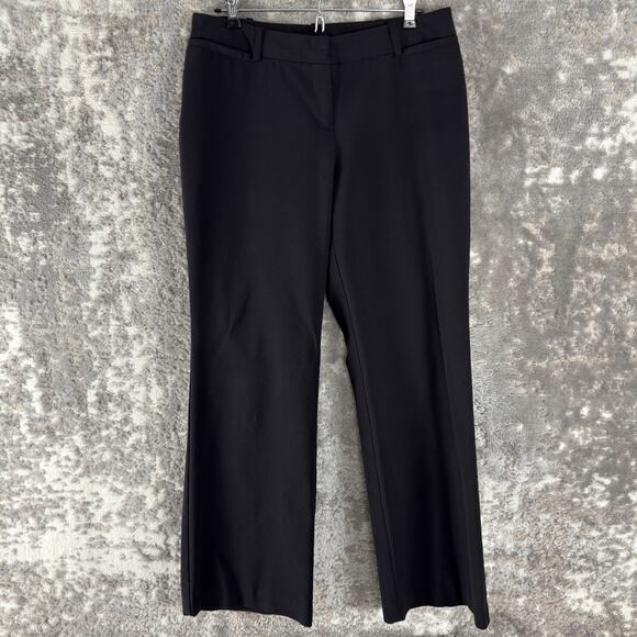 Talbots Petite Size 2P Hampshire Ankle Pant Stretch Casual Pants Navy Button Zip - Picture 1 of 12
